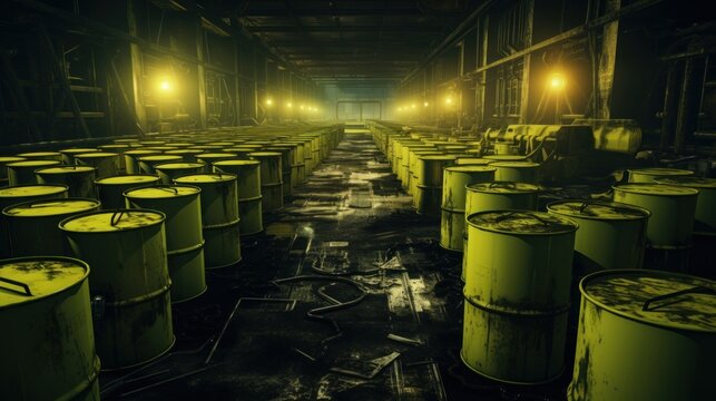 nuclear waste background wallpaper AI generated image