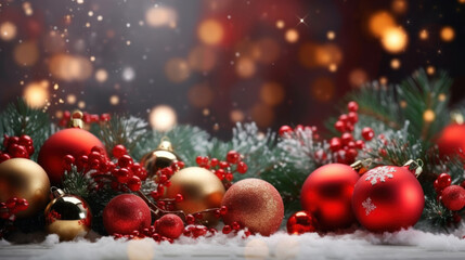 Fototapeta na wymiar christmas decoration with candle , Christmas gift box, snow, winter, holiday, festive, celebration