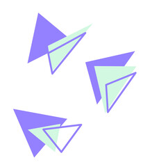 envelope with symbol triangle pattern abstract 