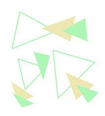 origami plane triangle pattern abstract