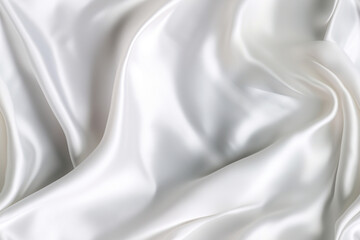Obraz premium satin fabric white shiny shimmer background seamless