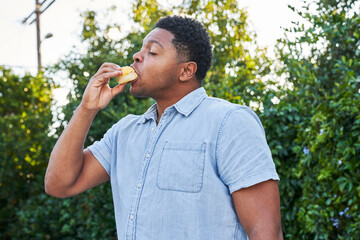 People eating dim sum on patio