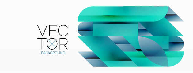 Abstract masterpiece formed by delicate interplay of circles, squares, and triangles. Geometric elements converge in harmonious chaos, evoking sense of modern creativity. Symphony of shapes
