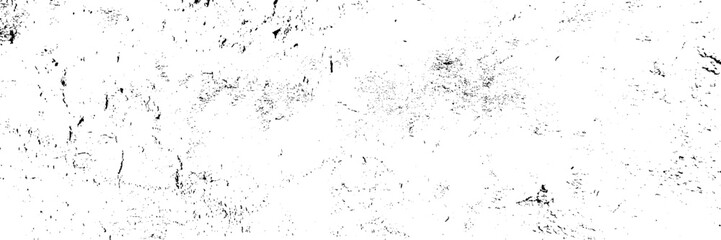 Naklejka premium Rough, scratch, splatter grunge pattern design brush strokes. Overlay texture. Faded black-white dyed paper texture. Sketch grunge design. Use for poster, cover, banner, mock-up, stickers layout.