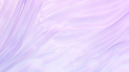 布のように波うつ背景素材。紫のグラデーション。3D（横長）