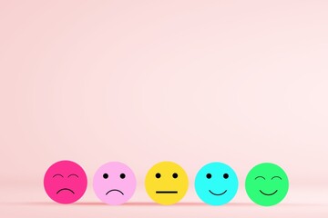 Set of emoji colored emoticons mood faces
