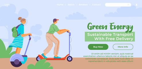 Environmentally friendly transport, free delivery