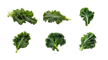 Poster Collection of PNG. Kale isolated on a transparent background. © morepiixel