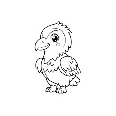 coloring page cartoon chicken