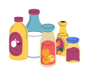 Milk and fruit drinks, healthy nutrition products