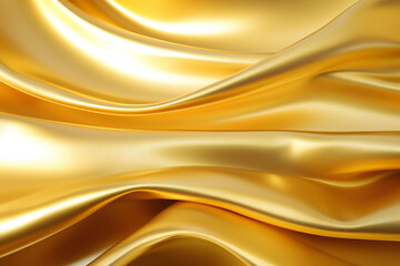 Gold metal large reflective gold smooth surface abstract gold metallic art, Light and shadow play background
