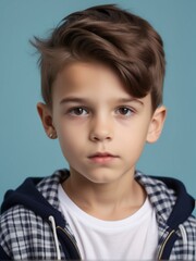 portrait of a child with trendy outfit