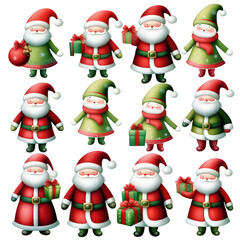 Christmas trees and Santa, Generating AI