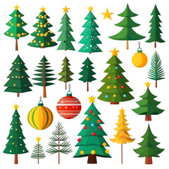 Christmas trees and Santa, Generating AI