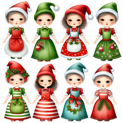 Christmas trees and Santa, Generating AI