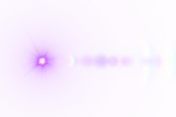 Digital png illustration of purple light on transparent background