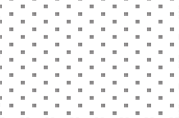 Digital png illustration of rows of black dots in squares on transparent background