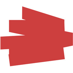 Digital png illustration of red smudge with copy space on transparent background