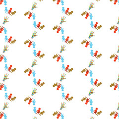 Digital png illustration of rows of colourful people and hands on transparent background