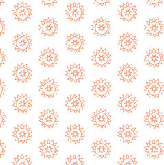 Digital png illustration of rows of orange flowers on transparent background