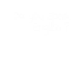 Digital png illustration of do you speak english text on transparent background