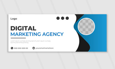 Creative corporate business marketing social media Facebook cover banner design marketing promotion timeline cover post template.