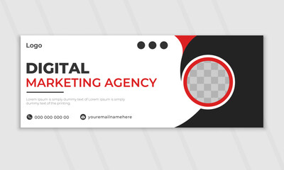 Creative corporate business marketing social media Facebook cover banner design marketing promotion timeline cover post template.