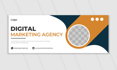 Creative corporate business marketing social media Facebook cover banner design marketing promotion timeline cover post template.