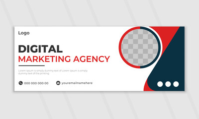 Creative corporate business marketing social media Facebook cover banner design marketing promotion timeline cover post template.