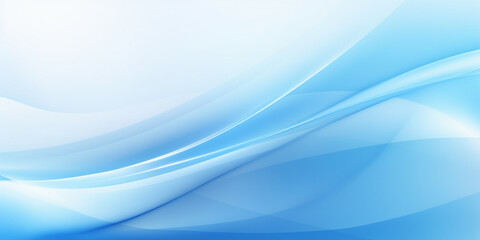 Blue background with waves, blue abstract background, Generative AI