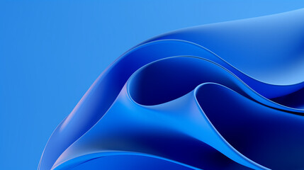 Beautiful blue abstract background, blue wallpaper, Generative AI