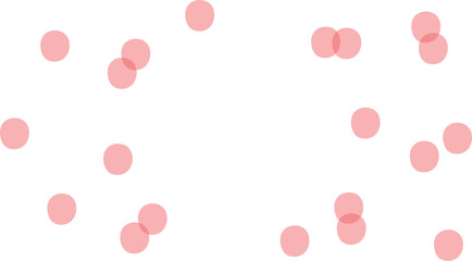 Digital png illustration of pink abstract dotted shape on transparent background