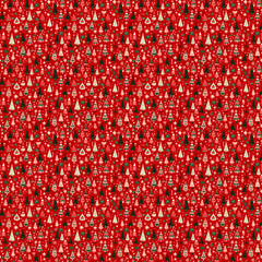 Christmass Gift Box paper wrap pattern. Holiday mood