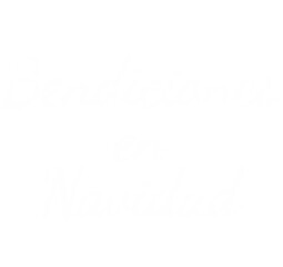 Digital png text of bendiciones en navidad on transparent background