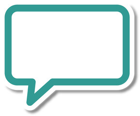 Digital png illustration of speech bubble on transparent background