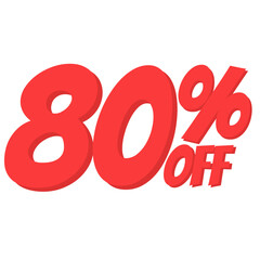 Attention-grabbing discount off sign with large red letters. This sign can be used to grab the attention of customers and promote sales or special offers.