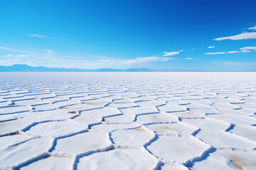 Fototapeta na wymiar frozen lake in the winter with landscape