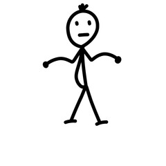 Sticks man illustration 