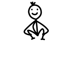 Sticks man illustration 