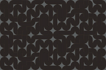 Luxury gold square pattern background on black background, Christmas patterns & geometric pattern