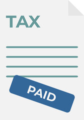 Filling tax icon