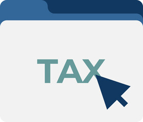 Tax online icon