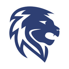 Lion head logo icon template 1