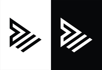 VECTOR MONOGRAM LOGO DESIGN THAT SHAPES THE LETTERS 