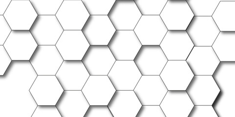 Abstract background with hexagons Abstract hexagon polygonal pattern background vector. seamless bright white abstract honeycomb background.	
