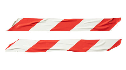 Red and white barricade tape - obrazy, fototapety, plakaty