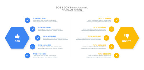 Dos and Don’ts Comparison Infographic Design Template