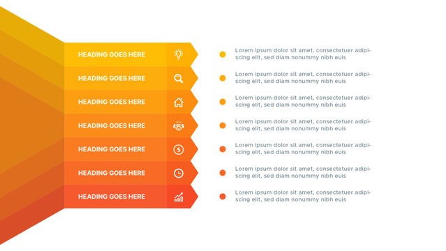 Modern Infographic Design Template With Seven Options