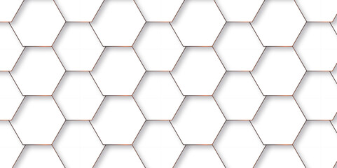 Background with lines hexagon and Abstract background hexagonal, modern abstract vector polygonal pattern. Futuristic abstract honeycomb technology white background. Luxury white hexagon pattern.