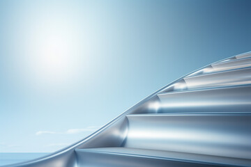 abstract blue background ladder